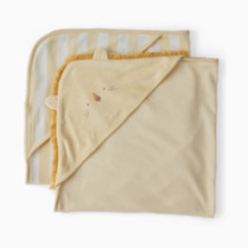 Carter's Hooded Towel (2 Pack) - Yellow Lion, O/S