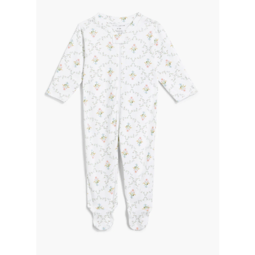 The Footie Pajama - Pastel Trellis