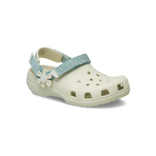 Kids' Denim & Flower Classic Clog
