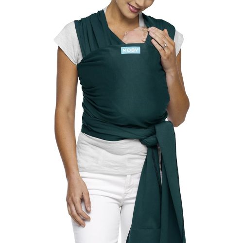 Moby Baby Wrap Carrier Classic for Newborns to Toddlers (8-33lbs), Infant Sling Carrier, Lightweight & Hands Free Design, Adjustable for All Body Types (Pacific)