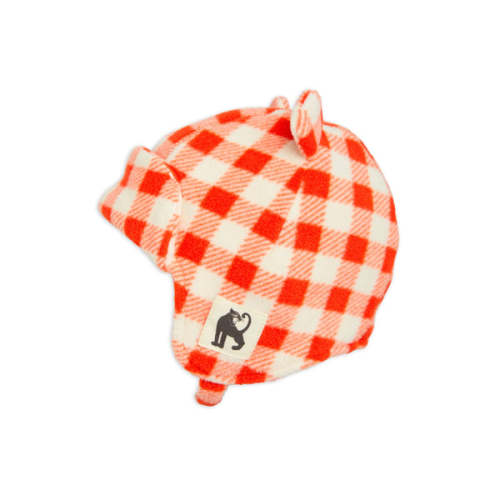 mini rodini gingham fleece hat – kodomo