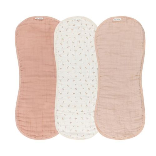Ely's & Co. Baby Muslin Cotton Burp Cloths - Hourglass Shape - 3 Pack