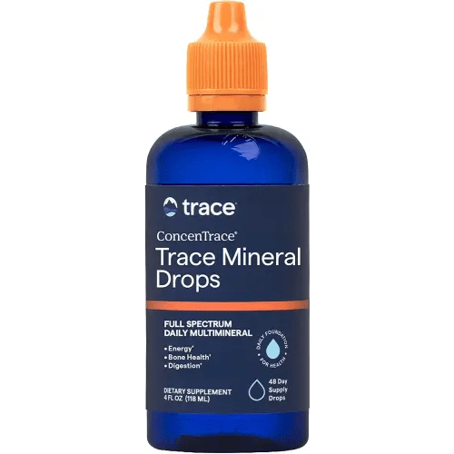 Trace Minerals ConcenTrace Trace Mineral Drops | Supports Energy, Digestion, Bone Health & Hydration, 70+ Ionic w/Magnesium, Chloride & Potassium | Keto, Vegan & Non-GMO | 48 Servings