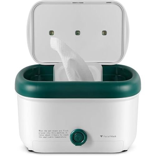 Baby Wipe Warmer, Large Capacity Diaper Wipe Warmer with Night Light, Auto Temperature Control, Keeps Baby Wipes Warm and Moist for Newborn Nighttime Changes