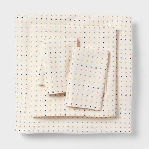 Twin/Twin XL Microfiber Sheet Set Squares - Room Essentials™