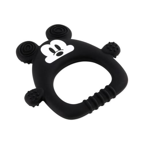 Bumkins Disney Baby Teething Freezer Toy Keys Rings, Soft Flexible Platinum Silicone Pacifier, Safe to Chew, Cool Teether Gum Relief, Essentials for Babies 3 Months, Freezable, Sensory, Mickey Mouse