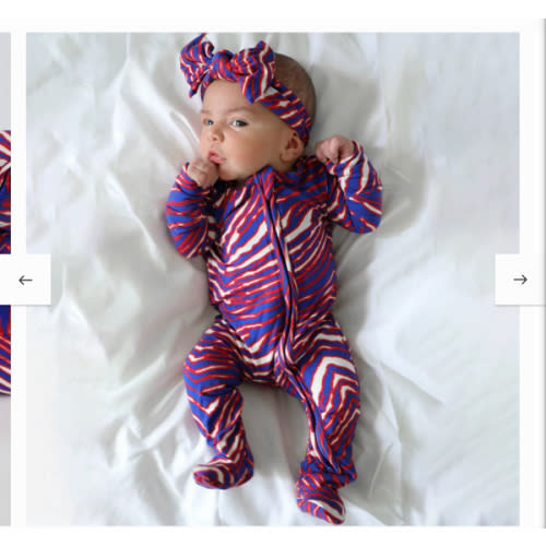 Buffalo Bamboo Footie – Little Fans Loungewear