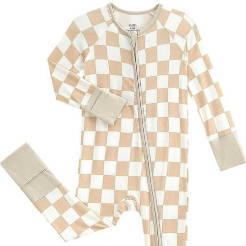 Baby Viscose from Bamboo Pajamas - Infant Boys Girls Footless Zippy Pjs Sleep 'N Play Clothes - One Piece Romper
