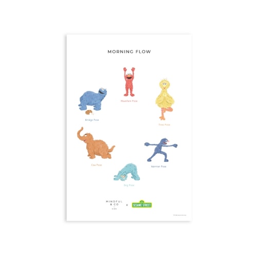 Sesame Street Yoga Poses Print for Kids
