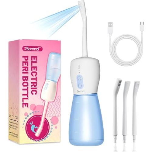 Sonmol Electric Peri Bottle for Postpartum:3 Nozzles, 3 Modes, Rechargeable