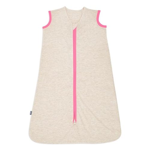 HALO Sleepsack Ideal Temp, Baby Wearable Blanket, TOG 1.0, Oatmeal/Pink, Small (0-6M)