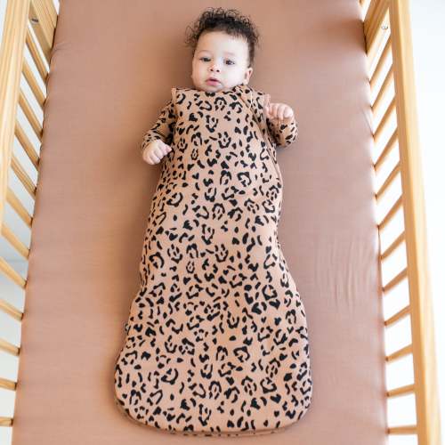 Sleep Bag in Latte Leopard 2.5