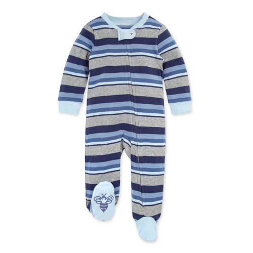 Foothills Stripe Organic Baby Zip Front Loose Fit Pajamas