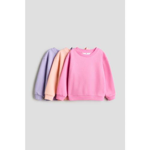 3-PACK BRUSHED-INSIDE SWEATSHIRTS