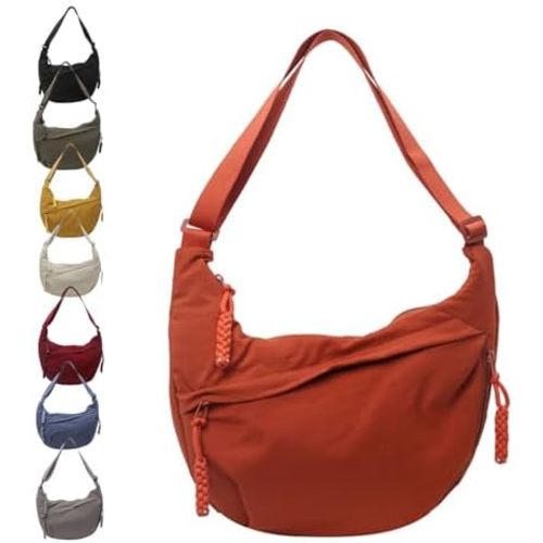 Crescent Crossbody Bags for Women, Hobo Shoulder Bag Half Moon Bag, Large Capacity Crossbody Bag for Travel, Work