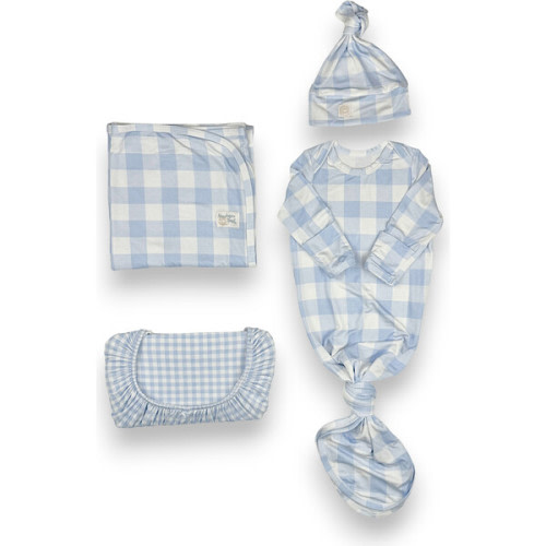 Bamboo Newborn Nest, Sunday Picnic Dusty Blue - A Newborn Nest | Maisonette