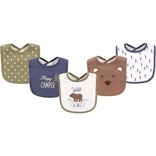 Hudson Baby Unisex BabyCotton Bibs