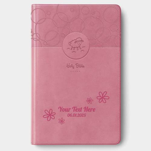 Personalized Baby's Bible Pink - NIV Floral Frame