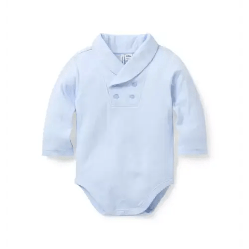 Baby Bundle Blue Baby Shawl Collar Bodysuit by Janie and Jack