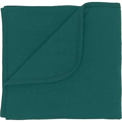 KYTE BABY Baby Blanket in Emerald 97% Rayon Made from Bamboo, 3% Spandex