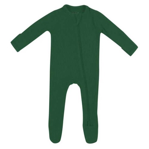 Ribbed Zippered Footie