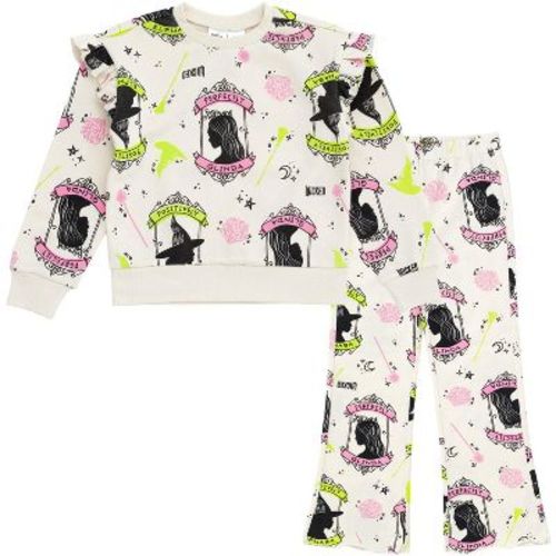 Wicked Fleece Pullover Sweatshirt and Ribbed Flare Leggings Outfit Set