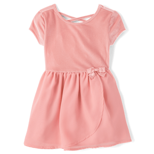 Baby And Toddler Girls Wrap Tutu Dress - Pink