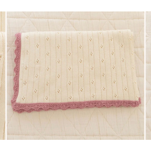 Pointelle Knit Blanket
