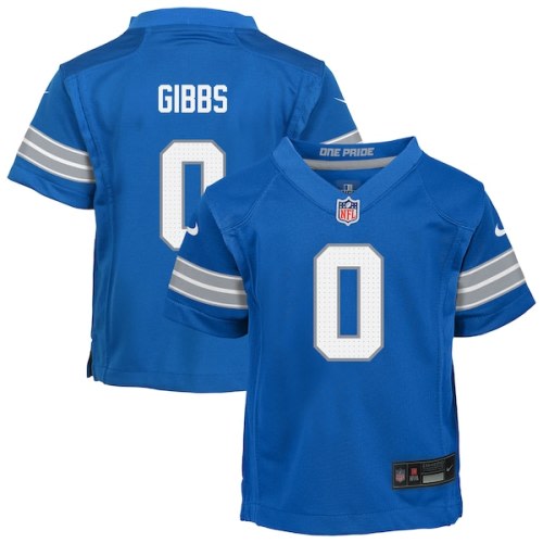 Infant Detroit Lions Jahmyr Gibbs Nike Blue Team  Player Game Jersey