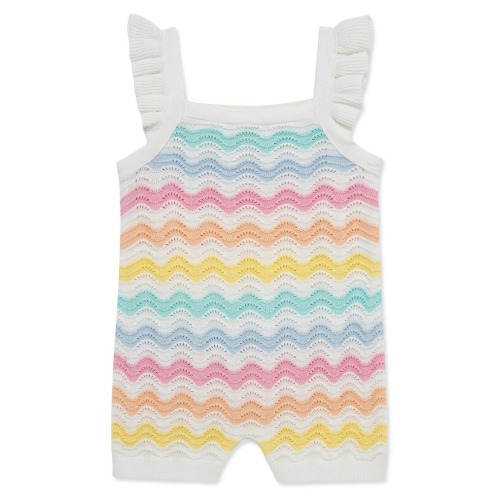 Kids' Wavy Pointelle Stripe Romper (Women) | Nordstromrack