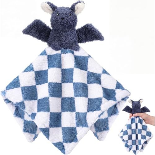 Simgoing 16 in Halloween Bat Security Blanket Loveys Gifts for Babies