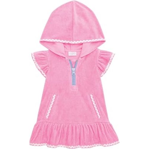 Mud Pie Toddler Girl Pink RIC Rac Zip Cover Up