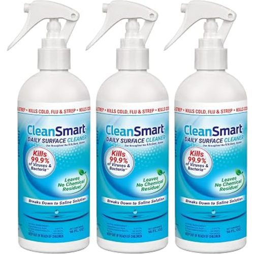 CleanSmart Daily Surface Cleaner and Pet-Safe Disinfectant, 16 oz (3 pack)