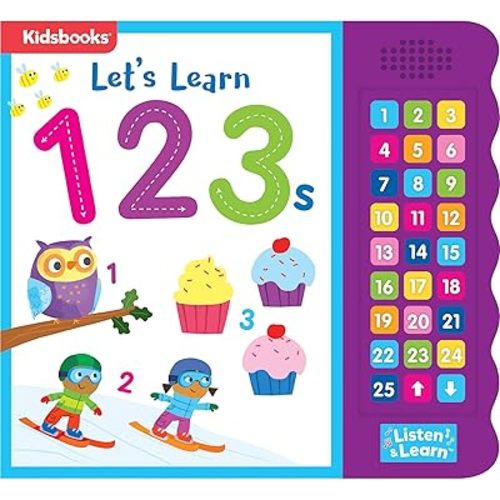 Let’s Learn 123s – Interactive Toddler Counting Sound Book with 27 Buttons | Tracing, Number Recognition, Children's Board Book | Learn Numbers 1-25 | Fun Early Learning Activities for Boys & Girls Board book – Touch & Feel, June 2, 2020