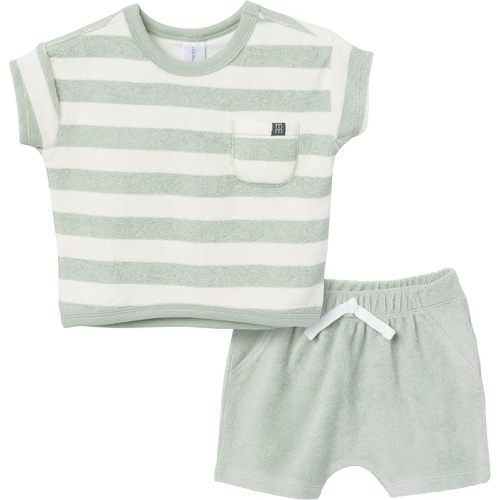 Teal Baby Boys Shirt & Shorts Set by Modern Moments by Gerber