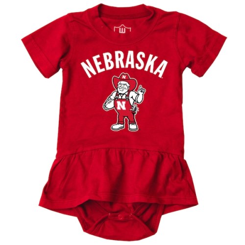 Nebraska Huskers Wes & Willy Girls Infant Skirted Bodysuit - Scarlet