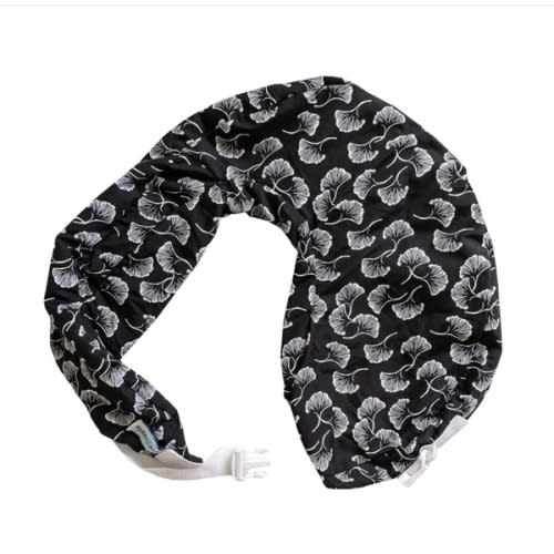 My Brest Friend Original Nursing Pillow Cover - Slipcovers For Baby - Adjustable Fit, Easy Care, Durable - Original Nursing Pillow Not Included, Black Flowing Fans