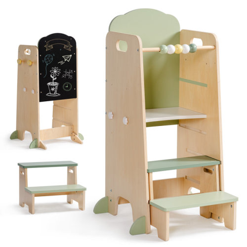 Kids Toddler Kitchen Tower Step Stool Adjustable | Wayfair