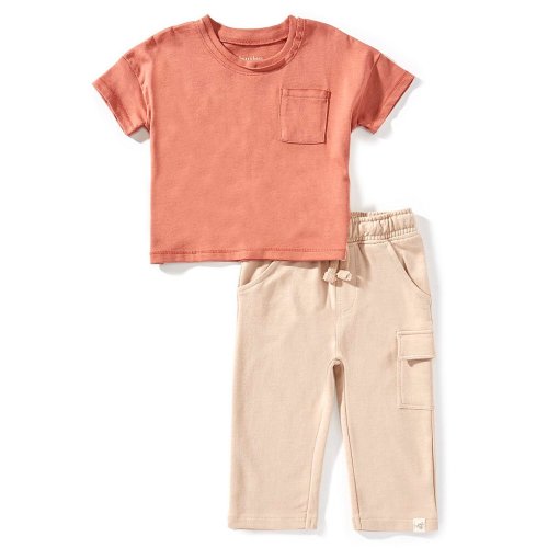 Burt's Bees Baby Drop Shoulder T-Shirt & Legging Pants Set