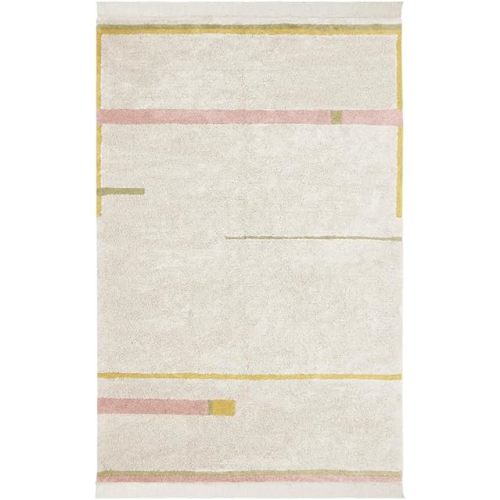 Lorena Canals| Washable Area Rugs Eco City - Lanes Vintage Nude, Handmade in Natural 4' 7" x 6' 7"