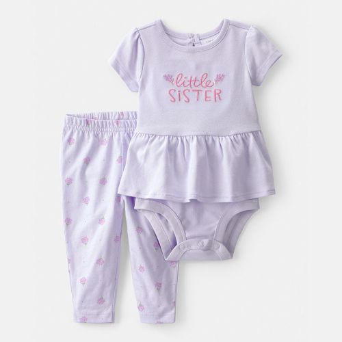 Baby Girl Carter's 2-pc. 'Little Sister' Bodysuit & Pants Set