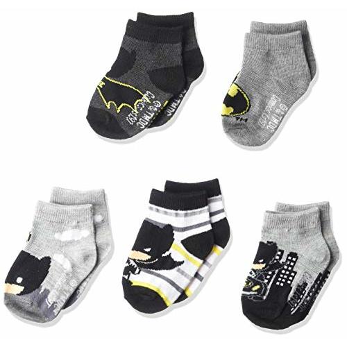 JUSTICE LEAGUE Baby Boys' Superhero 5 Pack Shorty Socks