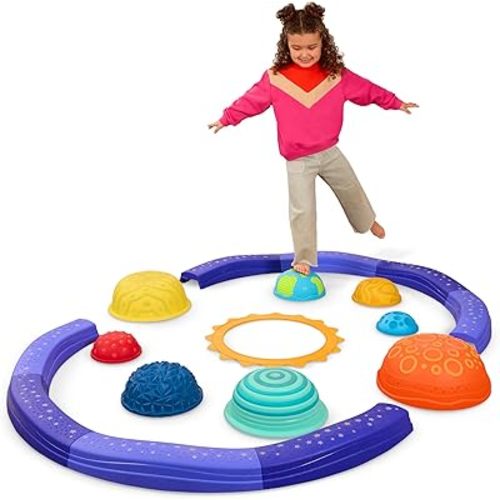 Balance Beam for Kids - Interlocking Balancing Beams - sensory pods - Active Play for Toddlers, Kids - 3 Years +