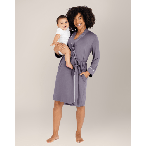 Clea Bamboo Robe | Light Mauve – Kindred Bravely