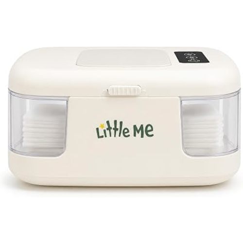 Little Me Baby Wipe Warmer with Temperature Control, Wipes Warmer for Newborn Baby, Easy-View Window, Energy Efficient, 3 Heat Settings, Fits Standard Wipe Packs, Diaper Wipes Dispenser