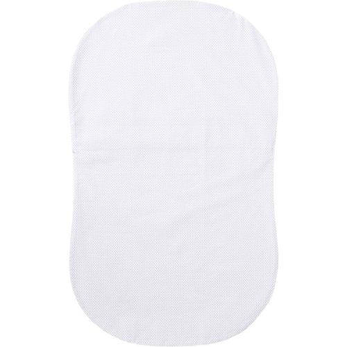 HALO BassiNest Fitted Sheet – 100% Cotton, Soft and Breathable Bassinet Sheet for Babies, 30” x 16” Pre-Shrunk Sheet, Grey Pin Dot