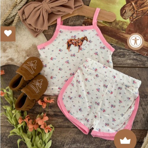 The Good Horse Floral Set- Baby/Toddler – theFRINGEDpineapple