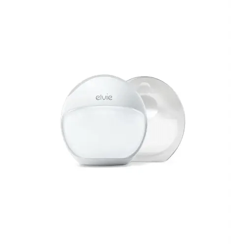 Elvie Curve - Manual Wearable Breast Pump - Hands-Free, Kick-Proof, Portable Silicone Pump That Can Be Worn in-Bra for Gentle, Natural Milk Expression - Breast Feeding Essentials