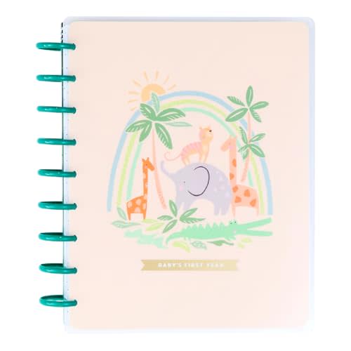 Happy Planner Hello Little One Guided Classic-Size Disc-Bound Baby Journal, 80 Pages