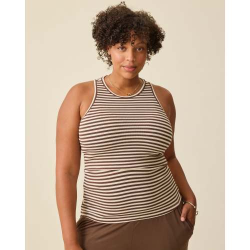 Ribbed Bamboo Racerback Nursing Tank | Vintage Blue - Kindred Bravely